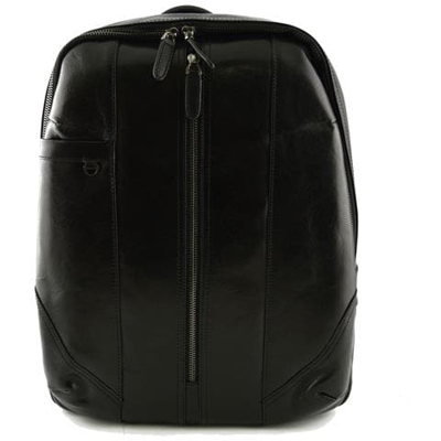 Zaino In Vera Pelle Colore Nero - Pelletteria Toscana Made In Italy - Zaino