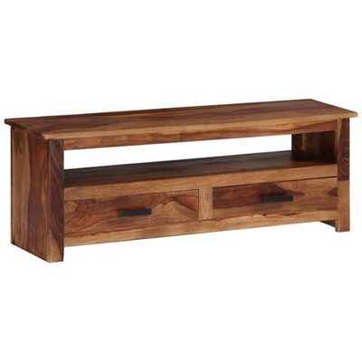 Mobile Porta Tv 118x30x40 Cm In Legno Massello Di Sheesham