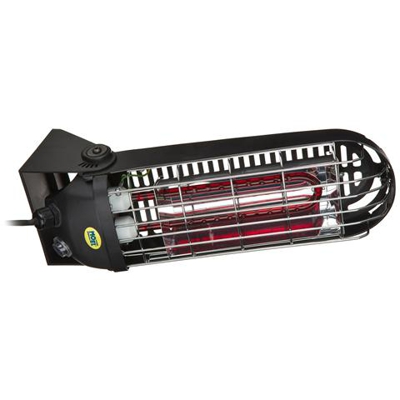 Termoconvettore Lampada Riscaldante a Parete Potenza 1200 Watt Colore Nero