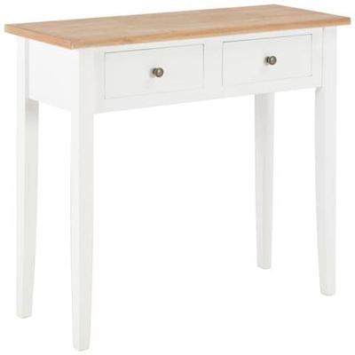 Consolle Da Trucco Bianco 79x30x74 Cm Legno
