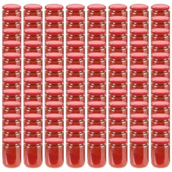 Vasi Per Marmellata In Vetro Coperchio Rosso 96 Pz 230 Ml en oferta