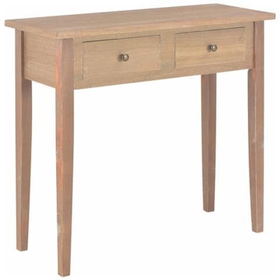Consolle Da Trucco Marrone 79x30x74 Cm In Legno