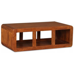 Tavolino Da Caffè Legno Massello Finitura Sheesham 90x50x30 Cm precio