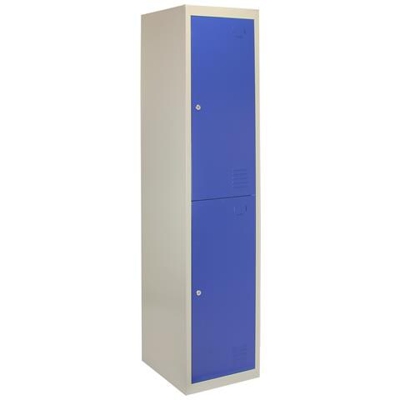 Armadietto Con 2 Porte Da Montare Blu In Acciaio Per Scuole Palestre E Spogliatoi