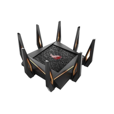 Router Wireless Rapture GT-AX11000 Banda Tripla (2.4 GHz / 5 GHz / 5 GHz) Gigabit Ethernet Nero