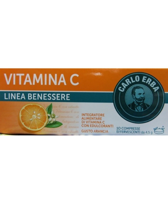 Carlo Erba Integratore Alimentare di Vitamina C 10 cpr Efferv. da 4,5g