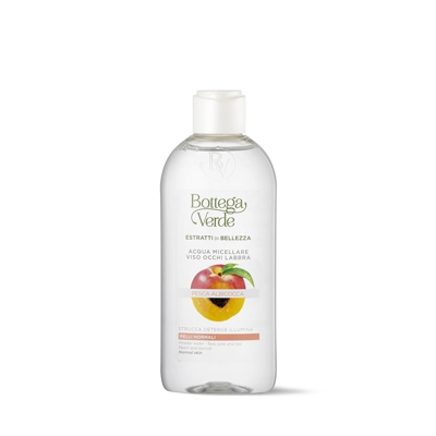 Acqua micellare - viso occhi labbra - Pesca e Albicocca