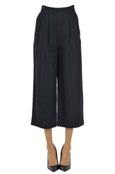 Pinstriped cropped trousers precio