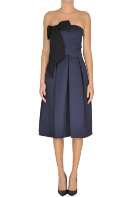 Structured satin dress