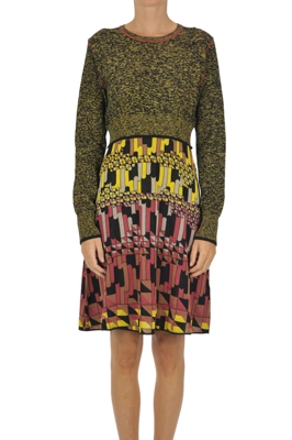 Printed knit dress