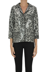 Sequined animal print jacket en oferta