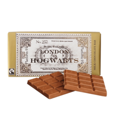 Harry Potter Hogwarts Express Platform 9 3/4 Milk Chocolate Bar