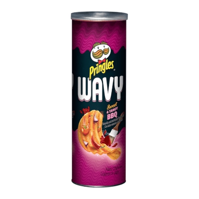 Pringles Wavy Sweet & Tangy BBQ