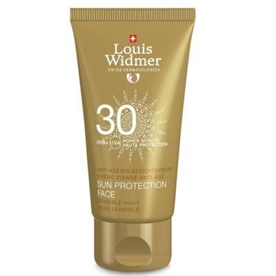 Louis Widmer Sun Protection Viso Anti-Ageing SPF30 Leggermente Profumata