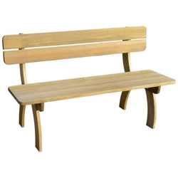 Panchina da Giardino 150 cm in Legno di Pino Impregnato FSC en oferta