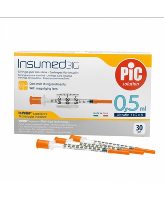 Pic Insumed Siringa Da Insulina 0,5ml 30 Pezzi
