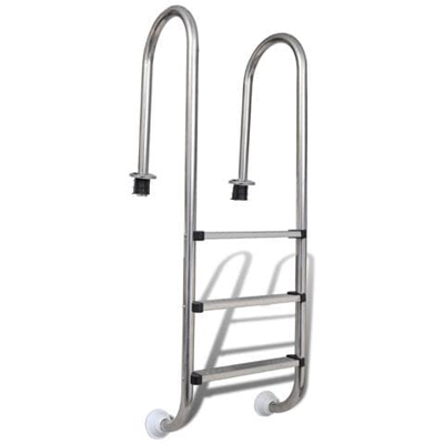 Scala Per Piscina In Acciaio Inox, 3 Gradini