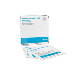 CONNETTIVINA Plus Garze impregnate 2 mg + 40 mg precio