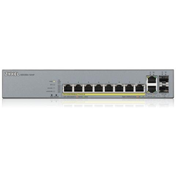 Switch GS1350-12HP 8 Porte Ethernet PoE 10 / 100 / 100 Mbps RJ45 con 2 Porte SFP e 2 Porte Gigabit Uplink Managed en oferta
