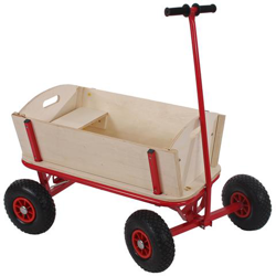 Carriola Carretto Legno Per Bambini Oliveira Con Seduta E Freno Senza Tetto en oferta