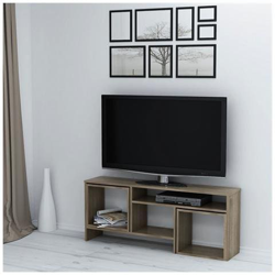 Mobile Porta Tv Kasa Con Tavolino Da Caffè, Ante, Ripiani, Da Soggiorno, Noce In Legno, 141 X 29,5 X 57cm precio