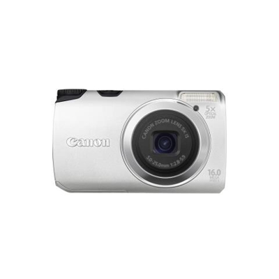 Fotocamera digitale compatta Canon PowerShot A3300 IS - 16 Megapixel - Argento - 7,6 cm (3'') LCD - 16:9 - 5x Zoom Ottico - 4x - Ottico (IS) - 4608 x 3456 Immagine - 1280 x 720 Video - PictBridge - Modalità HD Movie