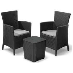 Set Tavolo e Due Sedie per Esterni Iova Grafite 223929 en oferta