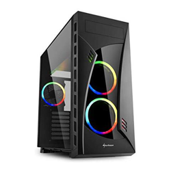 Case Night Shark Middle Tower ATX / EATX / Micro-ATX / Mini-ITX 2 Porte USB 3.0 Colore Nero / RGB (Finestrato) precio