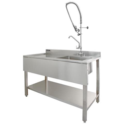 Lavandino Commerciale Da Cucina Con 1 Vasca E Sgocciolatoio Sulla Sinistra características