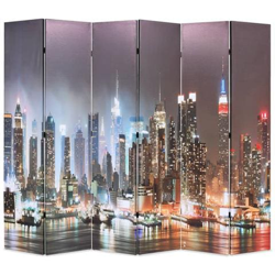 Paravento Pieghevole 228x170 cm Stampa New York di Notte características