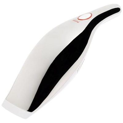 Aspirabriciole Ricaricabile in Acciaio Inossidabile 18/10 Lucido e Resina Termoplastica Bianca