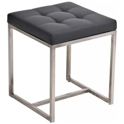 Sgabello Poggiapiedi Barci in Similpelle I Panchetto Capitonné Imbottito I Poggiapiedi Salotto Elegante I Sgabello Basso Trapunto Alt. 48 CM Grigio características
