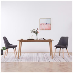 Sedie Da Pranzo 2 Pz Grigio Scuro In Tessuto en oferta