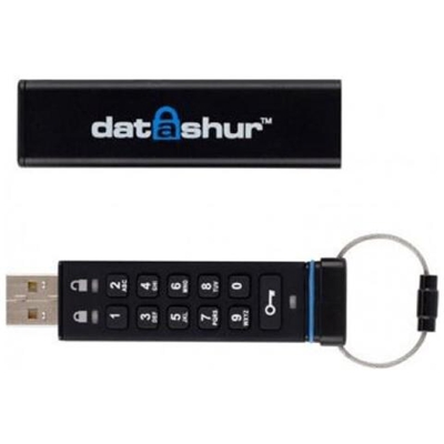 datAshur 256-bit, USB 2.0, Type-A, Sleeve, Nero, 256-bit AES, FIPS 140-2, FIPS 197, Cromo