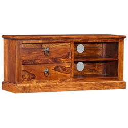 Mobile Porta Tv In Legno Massello Di Sheesham 90x30x40 Cm características