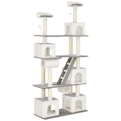 Albero Per Gatti Con Tiragraffi In Sisal Bianco 225 Cm precio