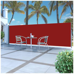 Tenda Da Sole Laterale Retrattile 160 X 500 Cm Rossa precio