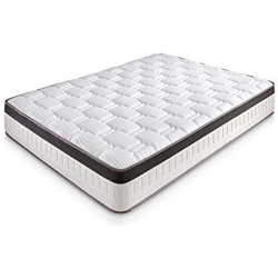 Materasso In Memory Foam Supreme 135x190, Altezza 28 Cm, 4 Cm Memory Foam, Foam Airsistem, Trattamento Antiacaro E Antibatterico, Tessuto Confezionato Con Filo Di Lurex en oferta