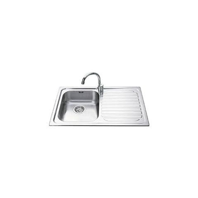 Lavello SP791D-2 1 Vasca Gocciolatoio a Destra Dimensioni 79 x 50 cm Colore Inox Satinato Serie Alba