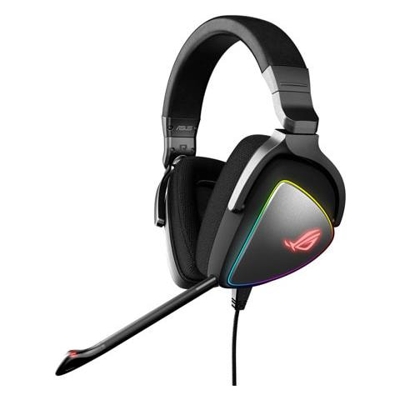 ROG Delta Cuffie Gaming, Quad-DAC, Aura Sync RGB Circolare, Compatibile con PS4, Type C