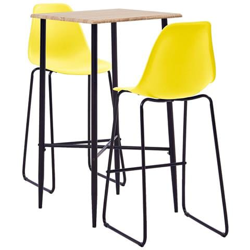 Set Da Bar 3 Pz In Plastica Giallo precio