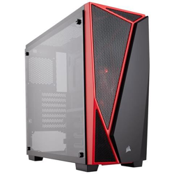 Case Carbide Spec-04 Midi Tower ATX / Micro-ATX / Mini-ITX 1 Porte USB 3.0 Colore Nero / Rosso en oferta