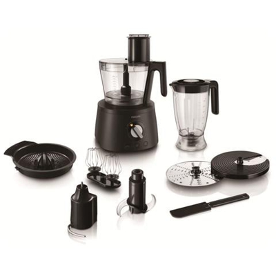 HR7776/90 Avance Collection Robot da Cucina Capacità 3.4 Litri Potenza 1000 Watt con Frullatore e Accessori Colore Nero