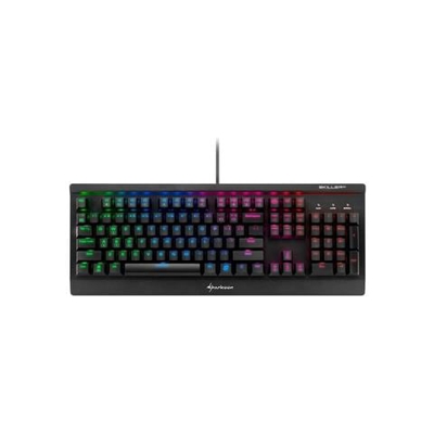 Tastiera Gaming USB Meccanica Skiller SGK3 Kailh Rosso RGB Retroilluminata Colore Nero (Layout Inglese US)