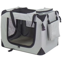 Trasportino Per Cani In Nylon 90x61x65 Cm Grigio 11074 precio