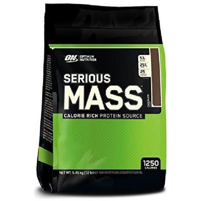 Serious Mass 12 Lbs (5443g) Eu - Optimum Nutrition - Gainers, Mass Gainers - Vaniglia