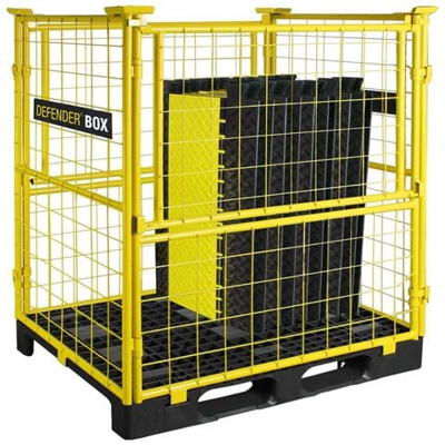 Ponte passacavi Defender Nano 1000 x 280 x 32 mm Colore Nero e Giallo