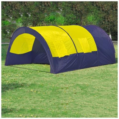 Tenda Da Campeggio In Poliestere Per 6 Persone Blu-giallo