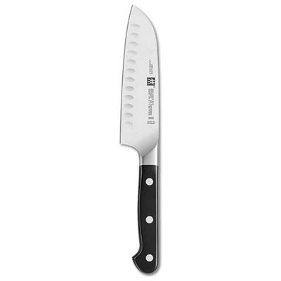 Coltello Santoku Alveolato in Acciaio Inossidabile Lama 14cm - Linea Pro