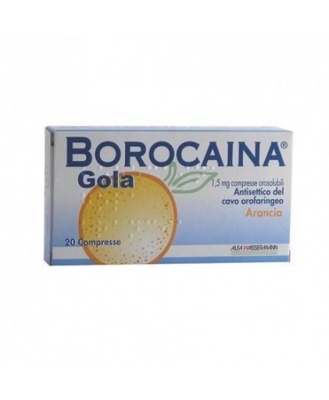 Borocaina Gola Gusto Arancia 20 Compresse